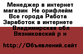 Менеджер в интернет-магазин. Не орифлейм - Все города Работа » Заработок в интернете   . Владимирская обл.,Вязниковский р-н